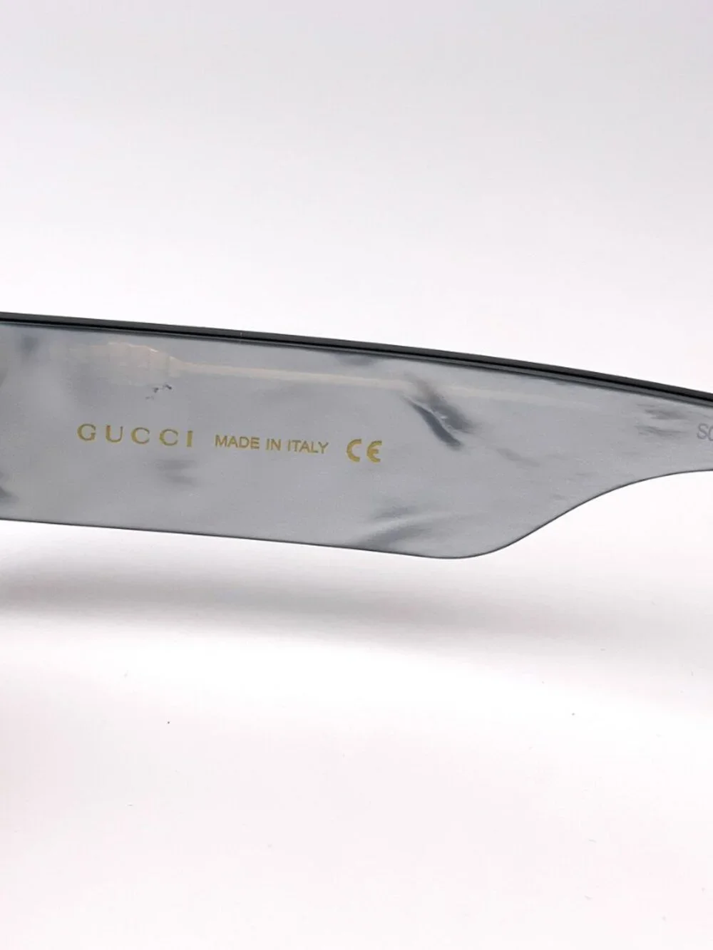 GUCCI GG0516S 001 BLACK/SILVER FLASH TINY RECTANGLE SUNGLASSES